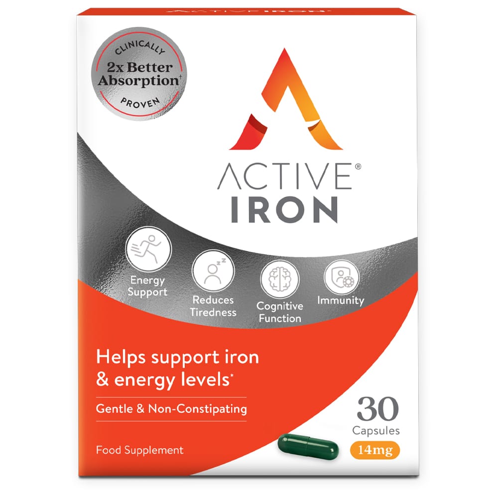 Active Iron Vitamins & Supplements Active Iron 14mg 30 Capsules