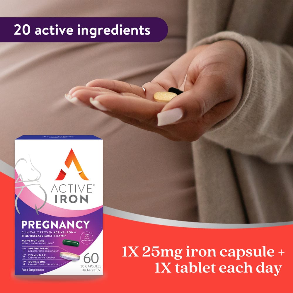 Active Iron Vitamins & Supplements Active Iron Pregnancy 60 Capsules