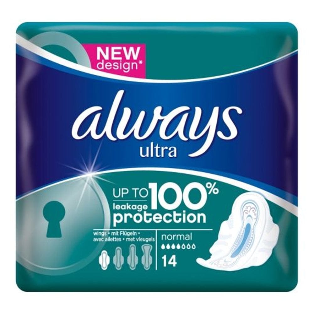 Always Sanitary Towel Always Ultra Normal Plus 14 Pads