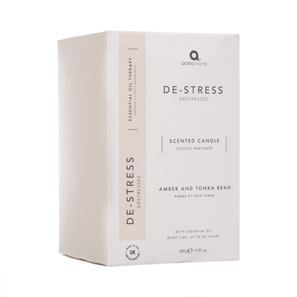 aroma home Candle Aroma Home De-Stress Aromatherapy Candle - Amber & Tonka Bean