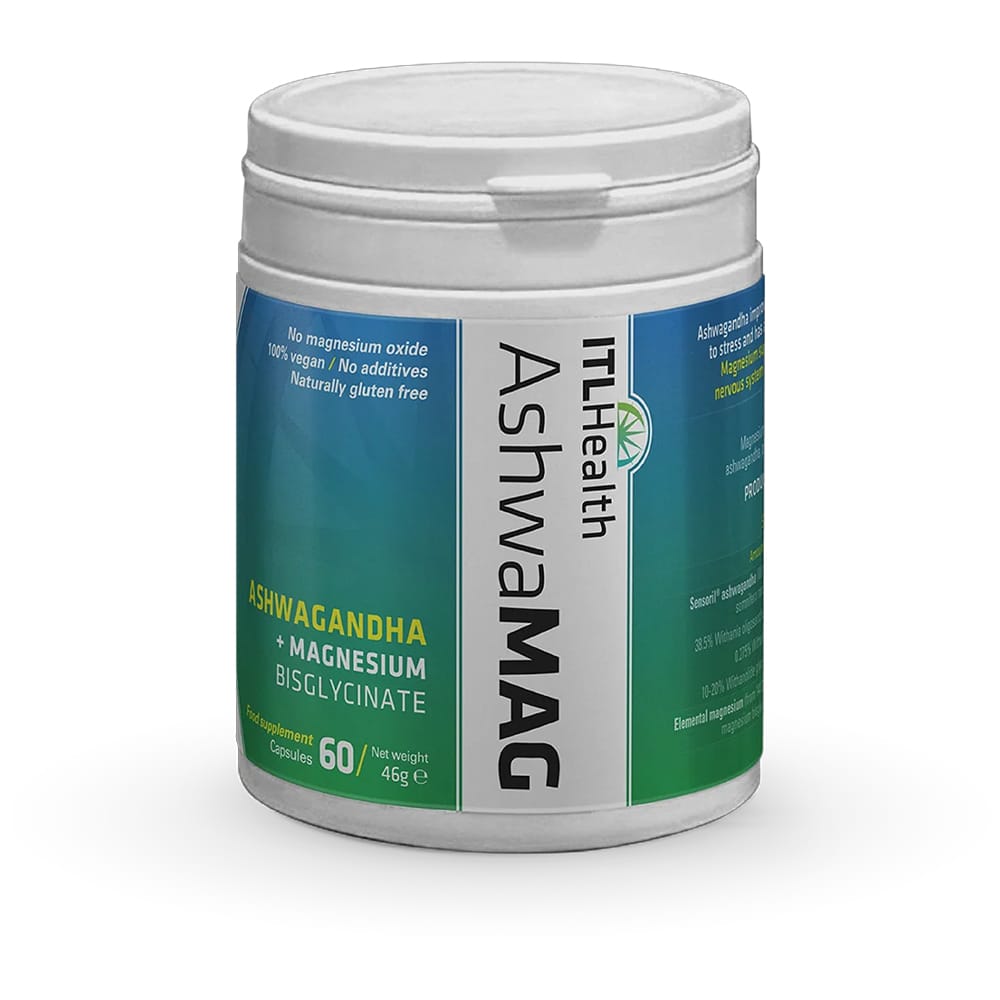 Mag365 Vitamins & Supplements AshwaMAG Ashwagandha & Magnesium Bisglycinate Capsules