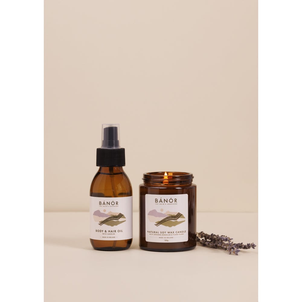 Bánór Gift Set Bánór Wool Body Oil and Candle