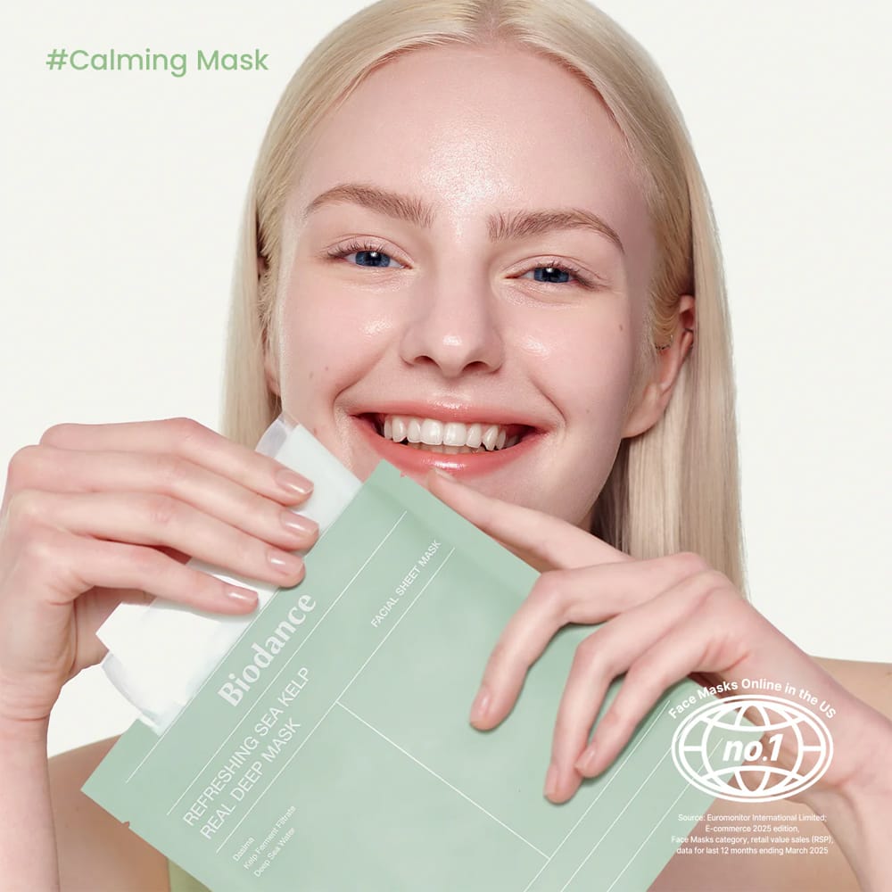Biodance Face Mask Biodance Refreshing Sea Kelp Real Deep Mask - 4 Sheets