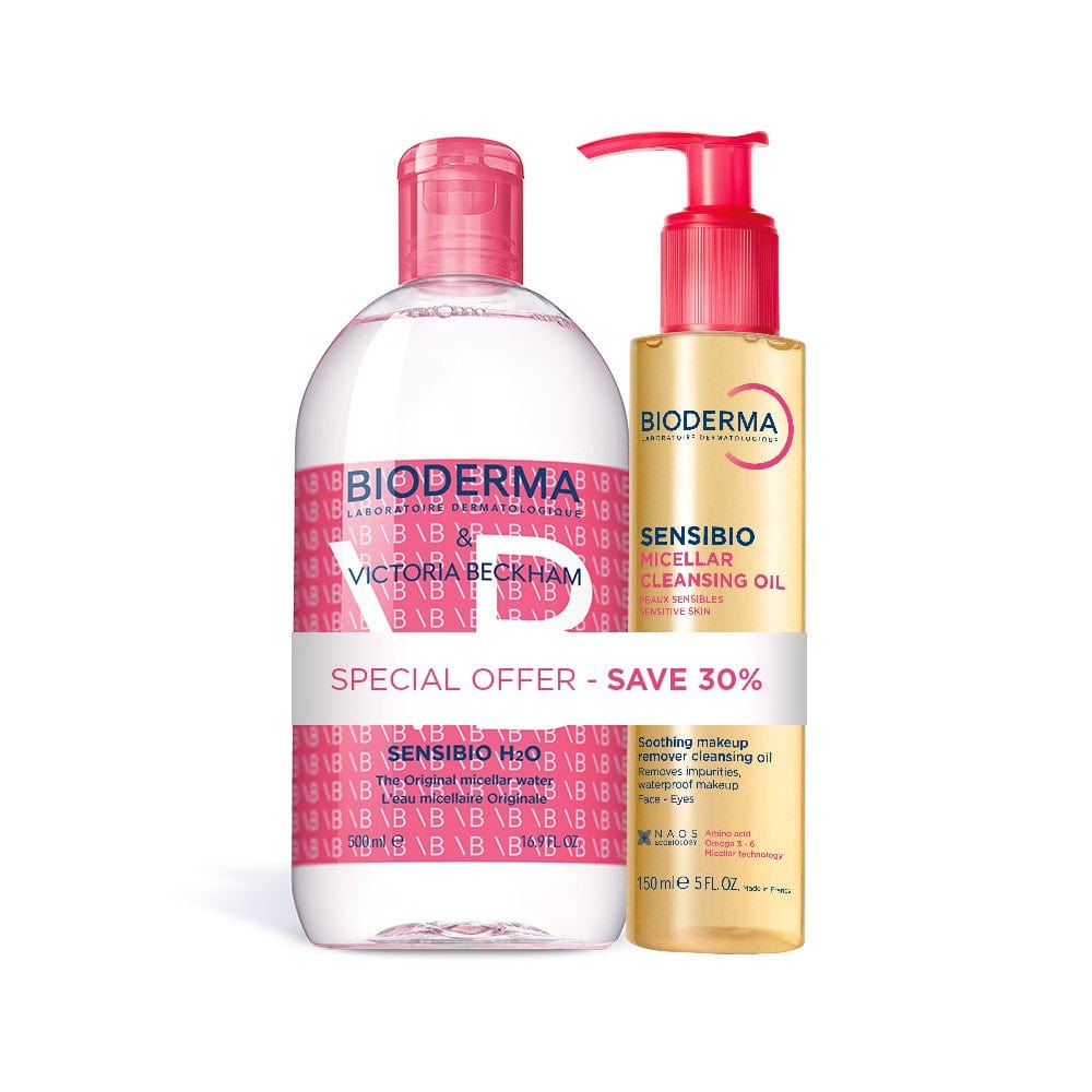 Bioderma Skincare Bundle Bioderma Sensibio Victoria Beckham Cleansing Bundle