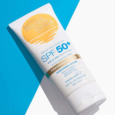 Bondi Sands Tan Lotion Bondi Sands Suncreen Lotion SPF 50+ Fragrance Free 150ml