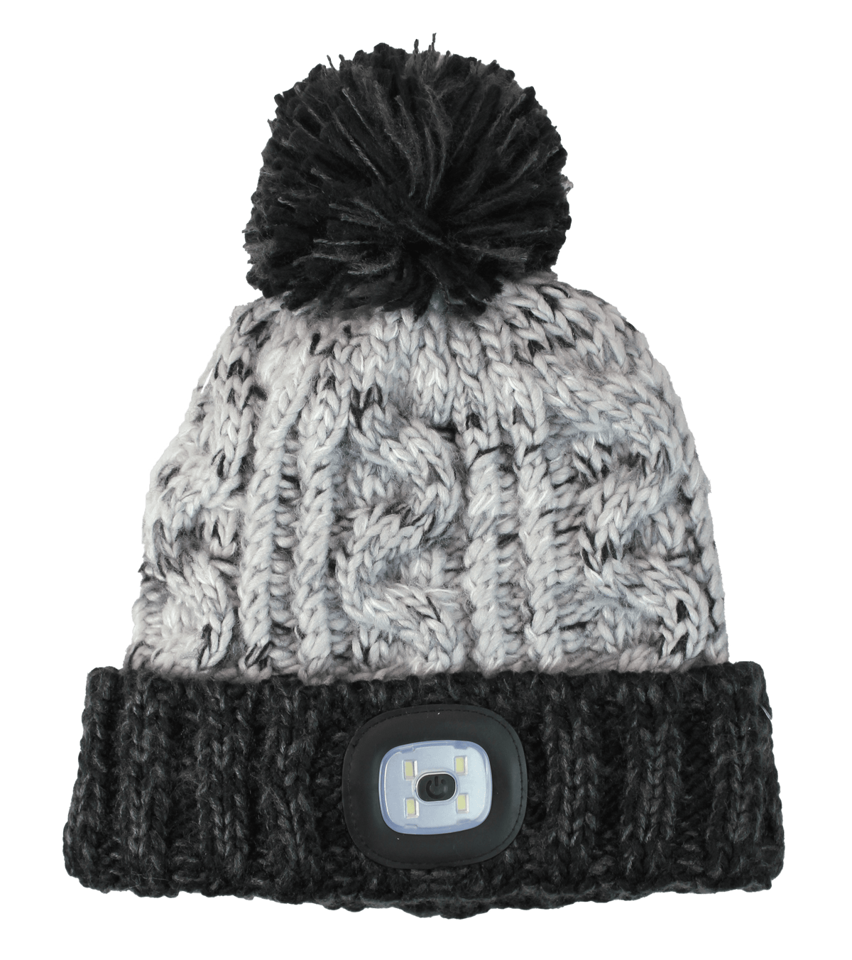 brandwell hat Black Brandwell Chunky Knit Led Torch Hat