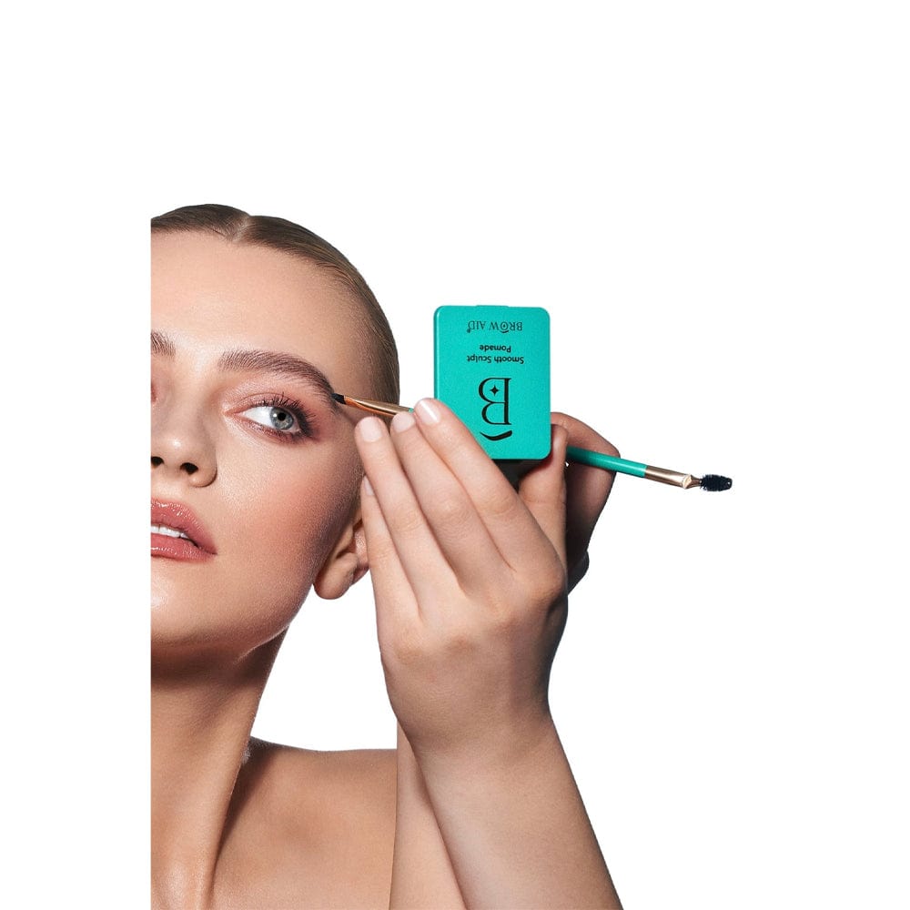 Brow Aid eyebrow brush Brow Aid Pomade Pro Duo Brush