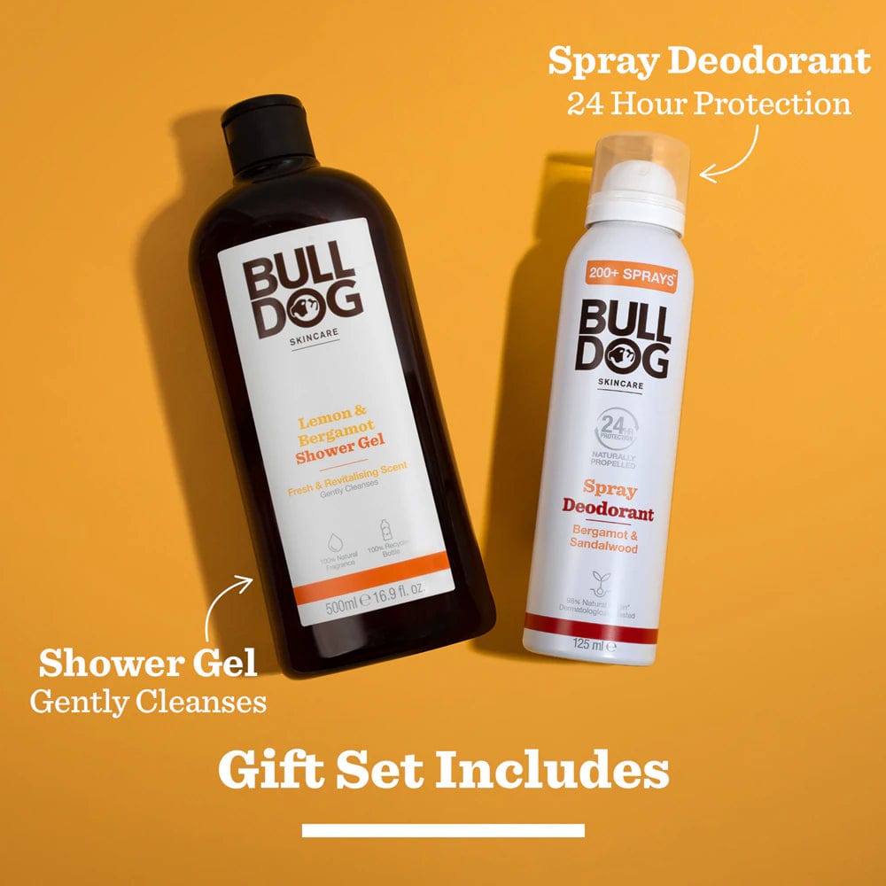 Bulldog Gift set Bulldog Lemon & Bergamot Revitalising Body Care Duo