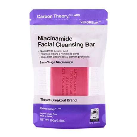 Carbon Theory Soap Bar Carbon Theory VaPOREize Niacinamide Facial Cleansing Bar