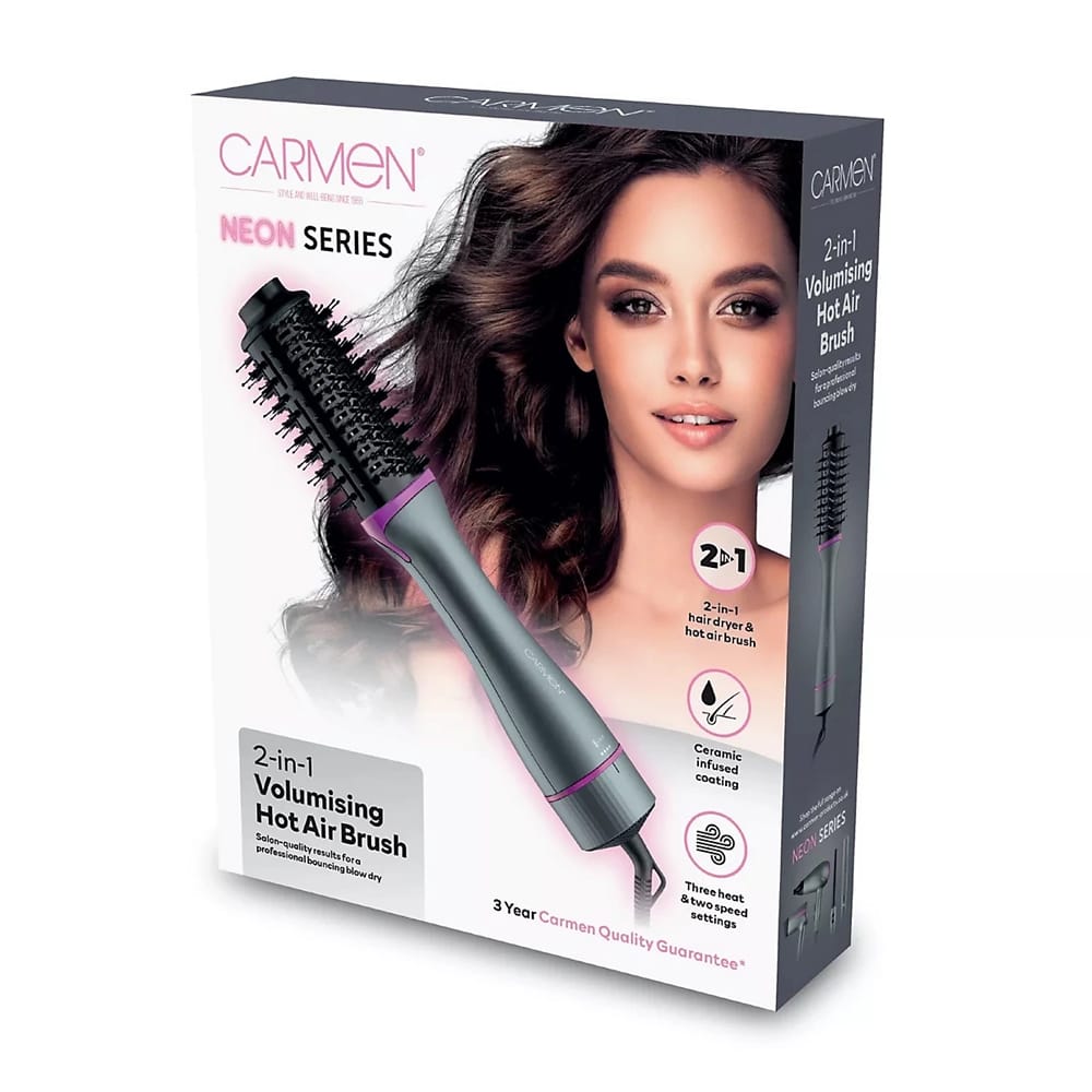 Carmen Hair Dryer Carmen Neon Oval Hot Air Brush