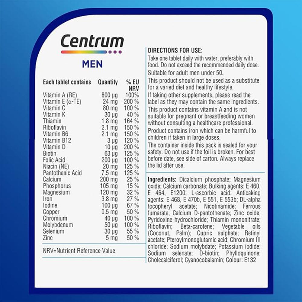 Centrum Vitamins & Supplements Centrum Men 60 Tablets