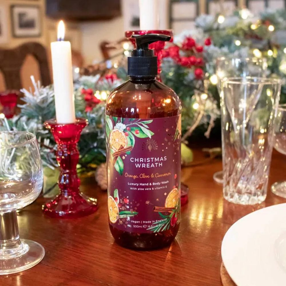 The English Soap Company Hand Wash Christmas Tidings Christmas Wreath Hand and Body Wash