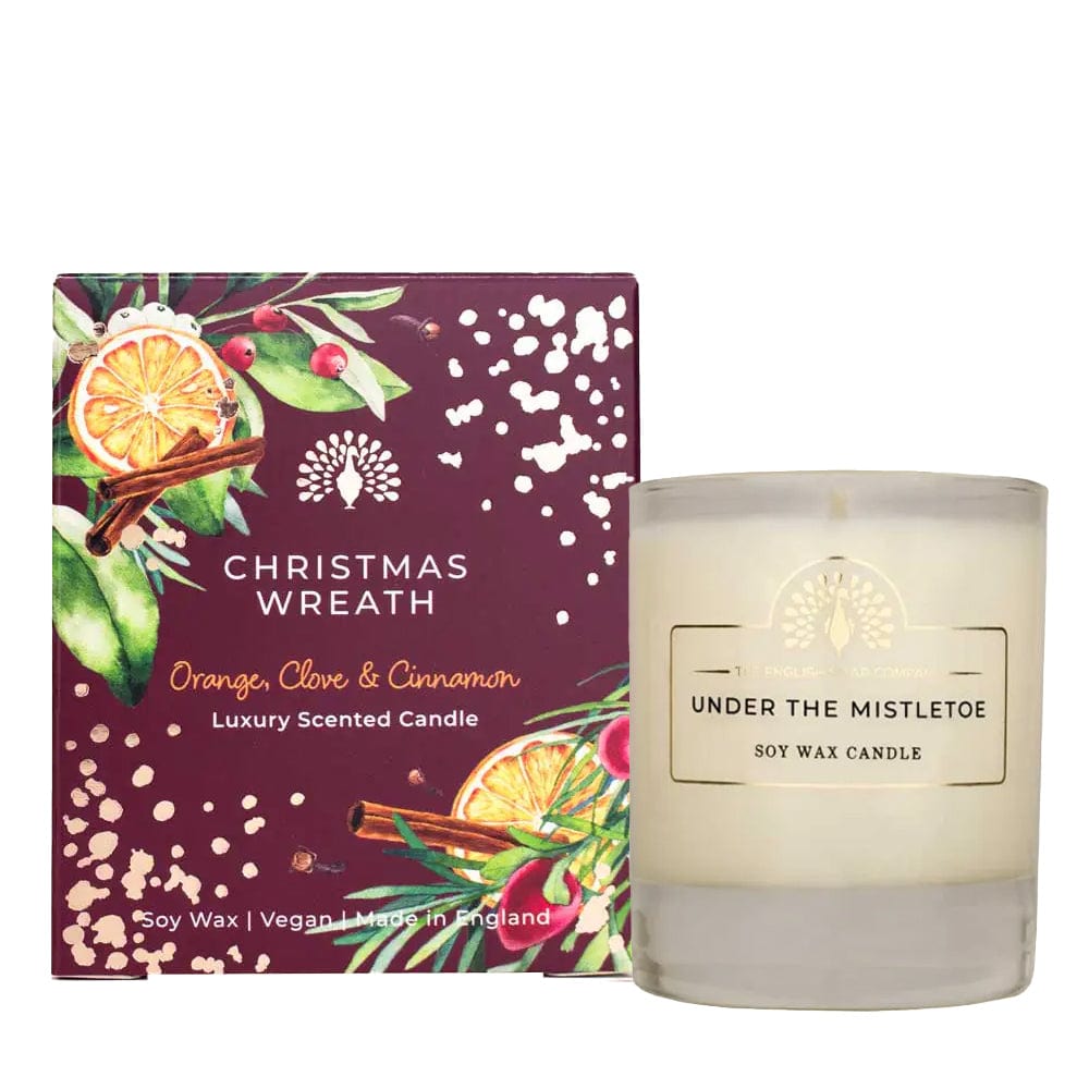 The English Soap Company Candle Christmas Tidings Christmas Wreath Scented Candle