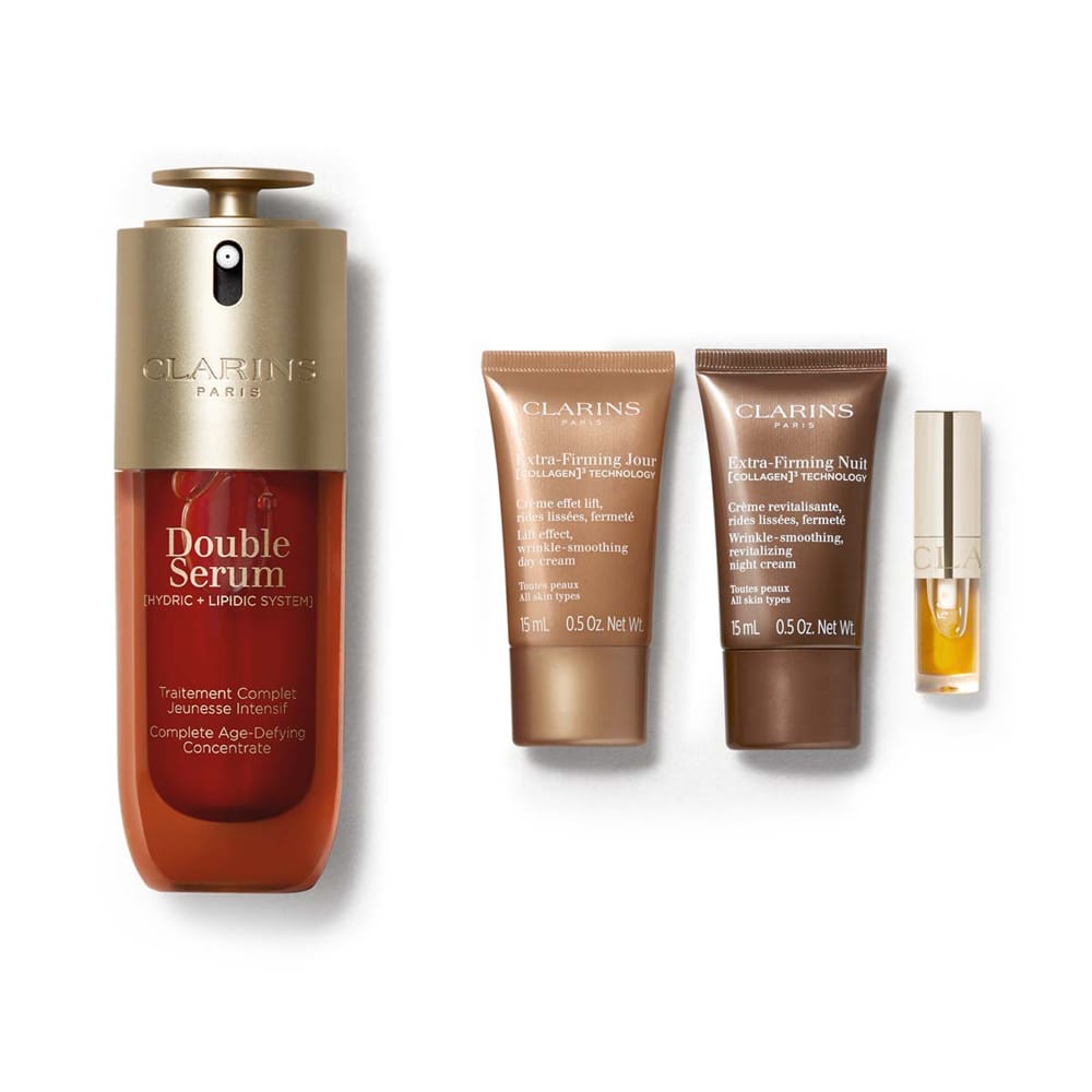 Clarins skincare set Clarins Double Serum and Extra-Firming Gift Set