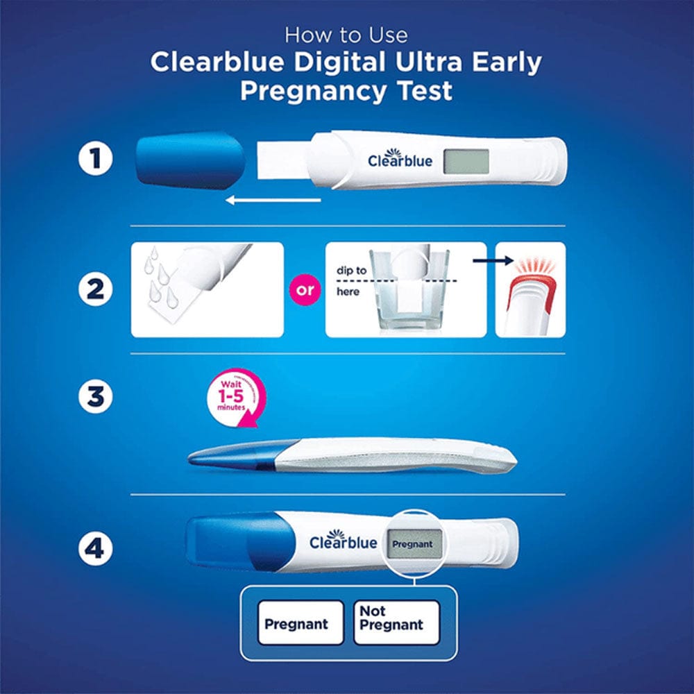 Clearblue Pregnancy Test Clearblue Digital Ultra Early 2 Digital Tests
