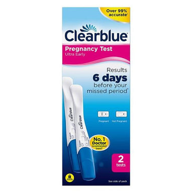Clearblue Pregnancy Test Clearblue Ultra Early Pregnancy 2 Tests