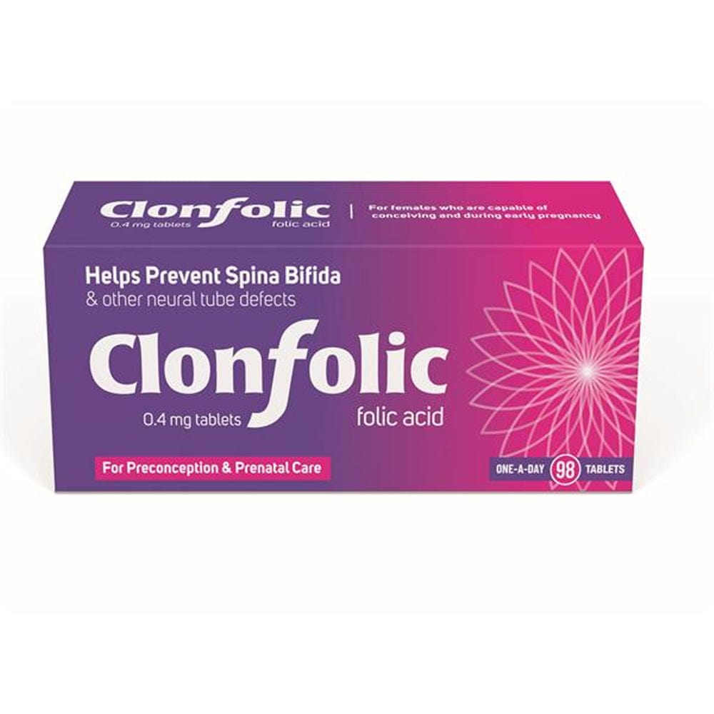 Meaghers Pharmacy Folic Acid 98 Tablets Clonfolic Folic Acid One A Day 0.4mg Tablets