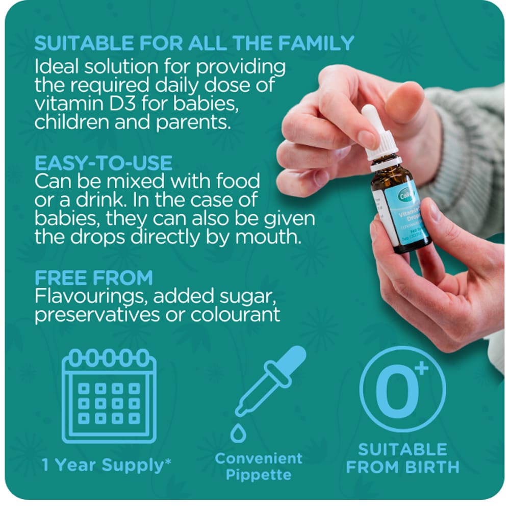 Colief Vitamins & Supplements Colief Vitamin D3 Drops 20ml