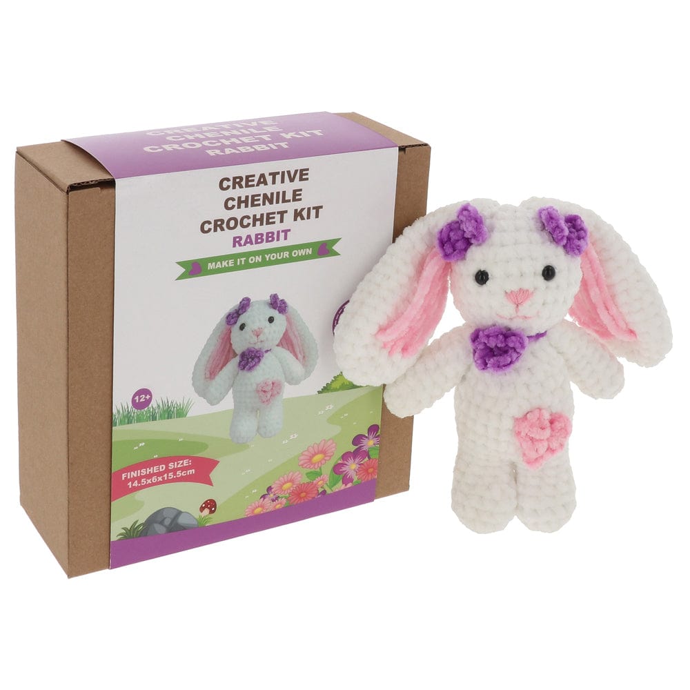 Joe Davies Crochet Kit Chenille Bunny Creative Crochet Kits