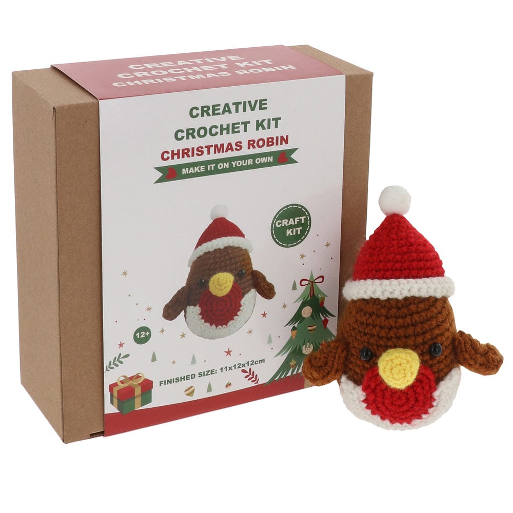 Joe Davies Crochet Kit Christmas Robin Creative Crochet Kits