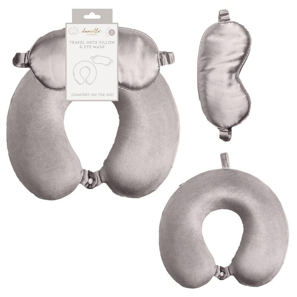 Danielle Creations Sleep Set Danielle Plush Travel Neck Pillow & Eye Mask Set