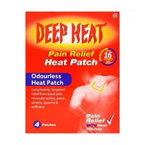 You added <b><u>Deep Heat Patches - 4 Pack</u></b> to your cart.