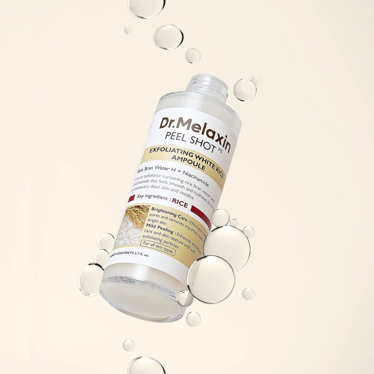 Dr.Melaxin Skin Treatment Dr.Melaxin Peel Shot Exfoliating White Rice Ampoule 80ml