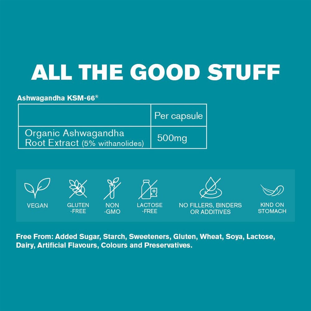 DR.VEGAN Vitamins & Supplements DR.VEGAN Ashwagandha KSM-66 500mg 30 Capsules