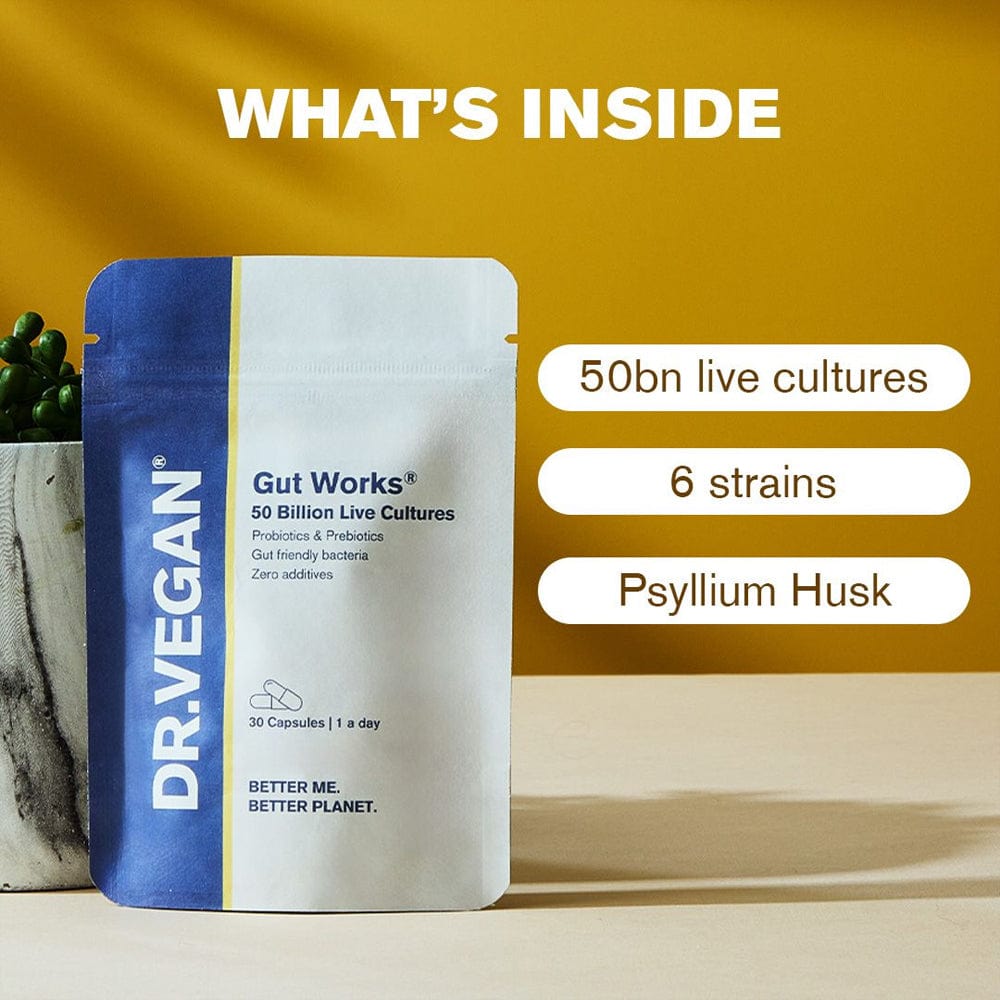 DR.VEGAN Vitamins & Supplements DR.VEGAN Gut Works 30 Capsules