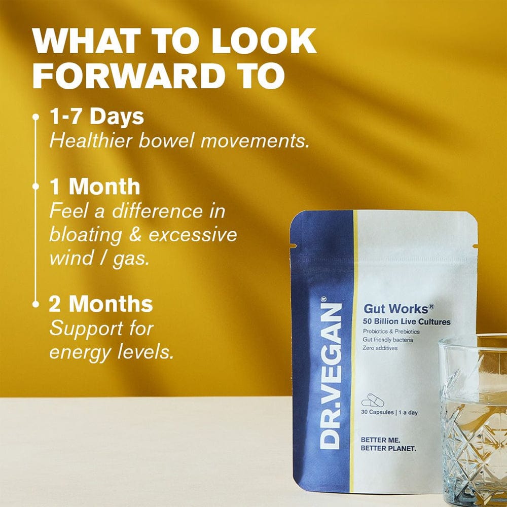 DR.VEGAN Vitamins & Supplements DR.VEGAN Gut Works 30 Capsules
