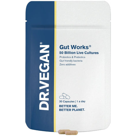 DR.VEGAN Vitamins & Supplements DR.VEGAN Gut Works 30 Capsules