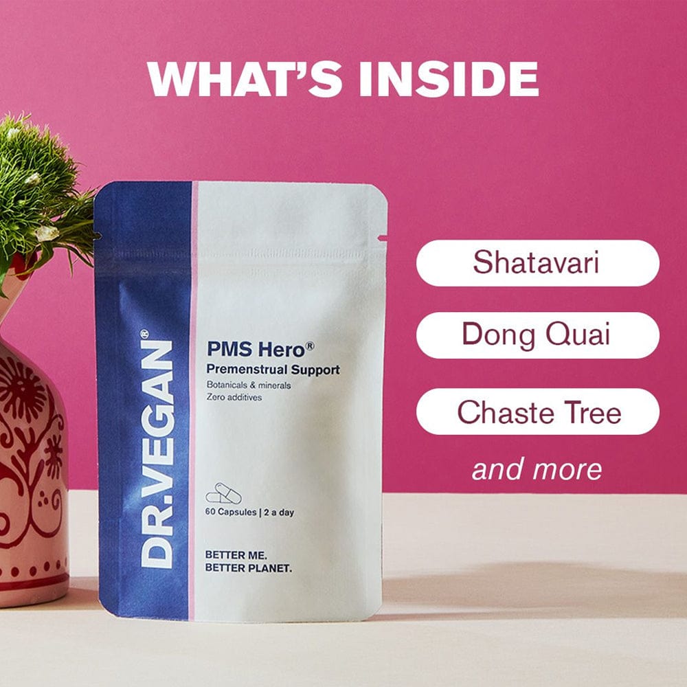 DR.VEGAN Vitamins & Supplements DR.VEGAN PMS HERO Premenstrual Support 60 Capsules