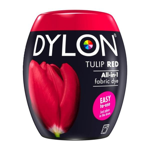 Dylon Fabric Dye Tulip Red 36 Dylon All-In-One Fabric Dye Pods