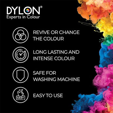 Dylon Fabric Dye Dylon Velvet Black Fabric Dye 250g
