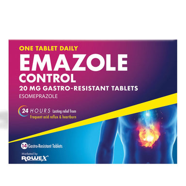 Meaghers Pharmacy Heartburn Relief Emazole Control 20mg Gastro Resistant Tablets 14's