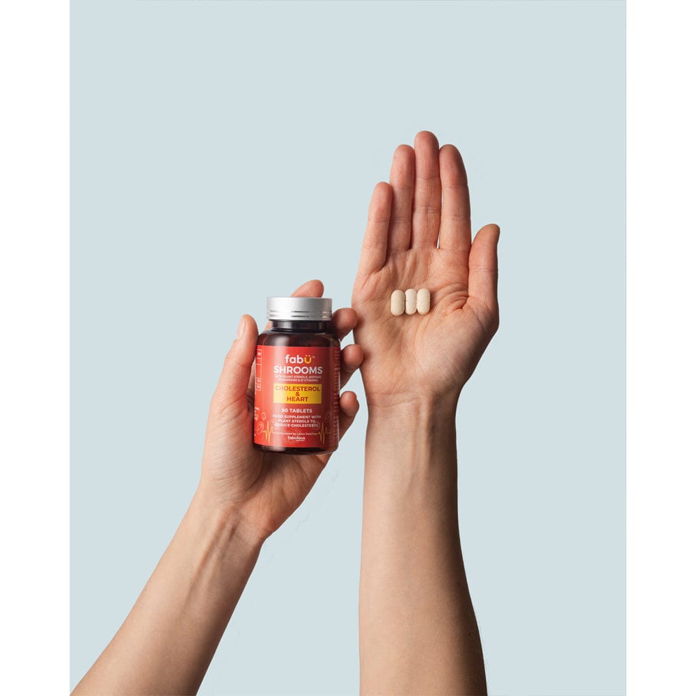 fabÜ Vitamins & Supplements fabÜ SHROOMS CHOLESTEROL & HEART 90 Tablets