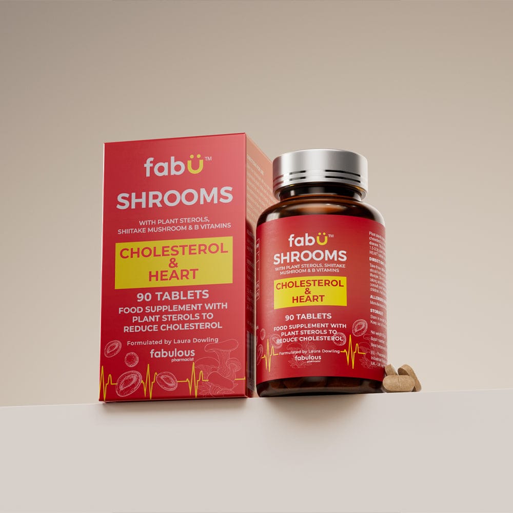 fabÜ Vitamins & Supplements fabÜ SHROOMS CHOLESTEROL & HEART 90 Tablets