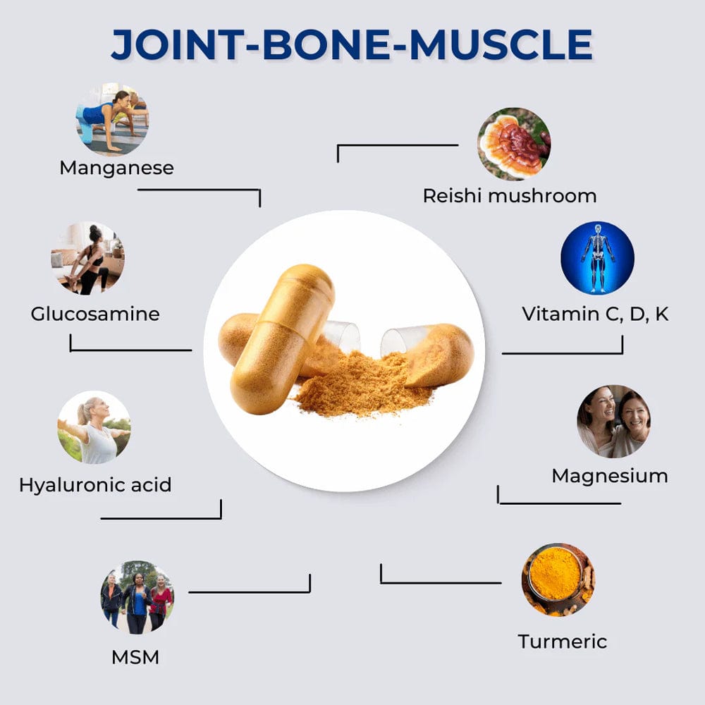 fabÜ Vitamins & Supplements fabÜ Shrooms Joint Bone Muscle Capsules 60 Capsules