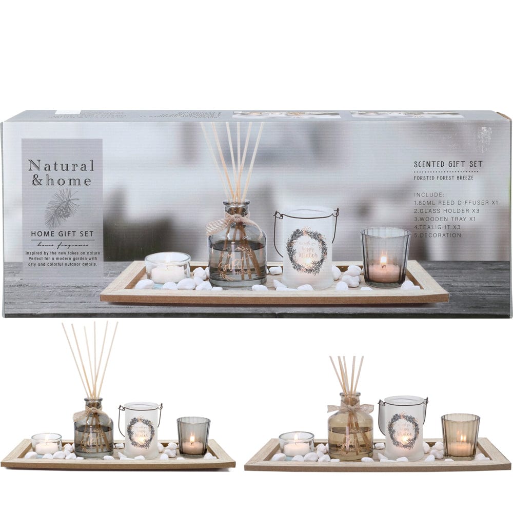 Koopman Candle Holder Festive Fragrance Gift Set