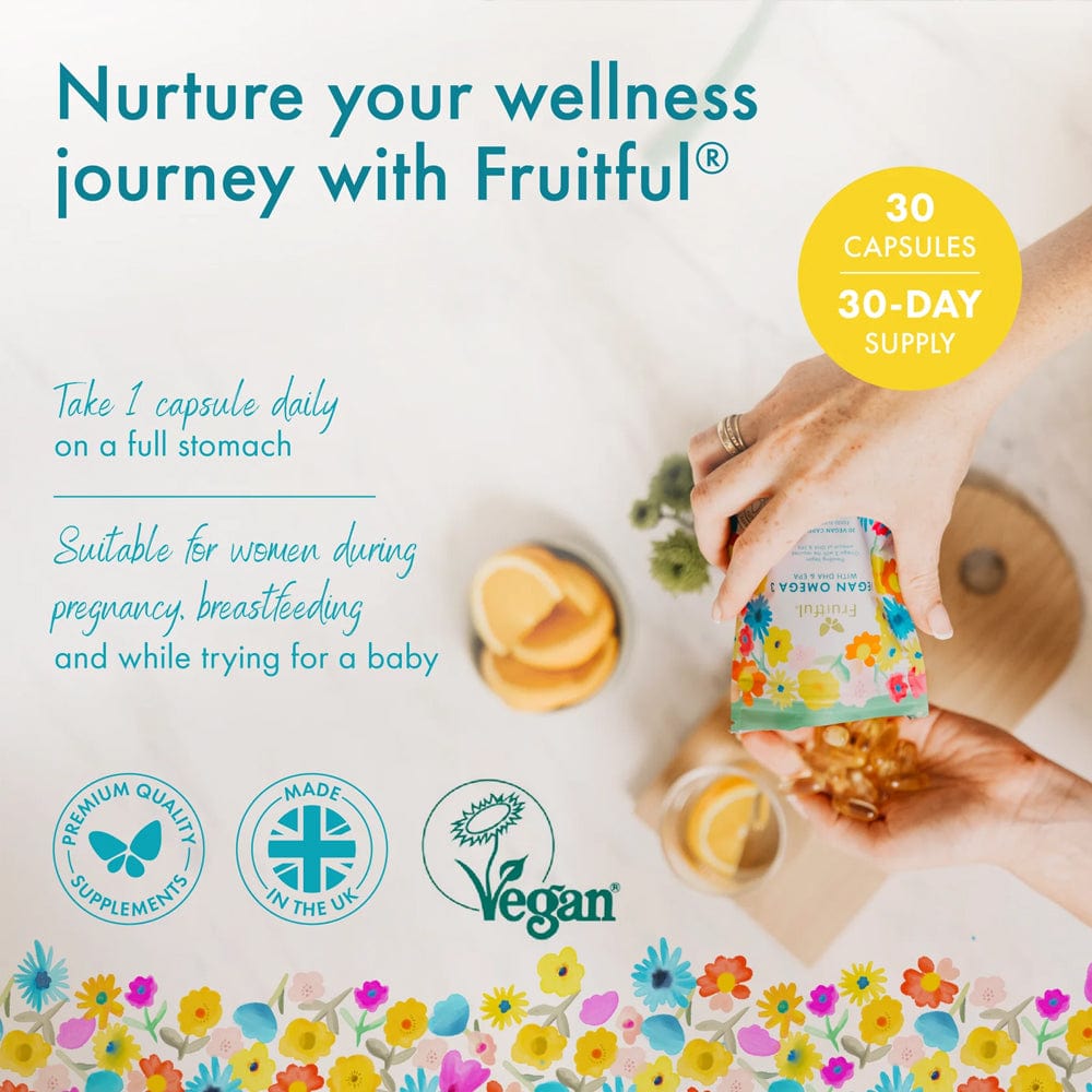 Fruitful Vitamins & Supplements Fruitful Fertility Vegan Omega-3 with DHA & EPA