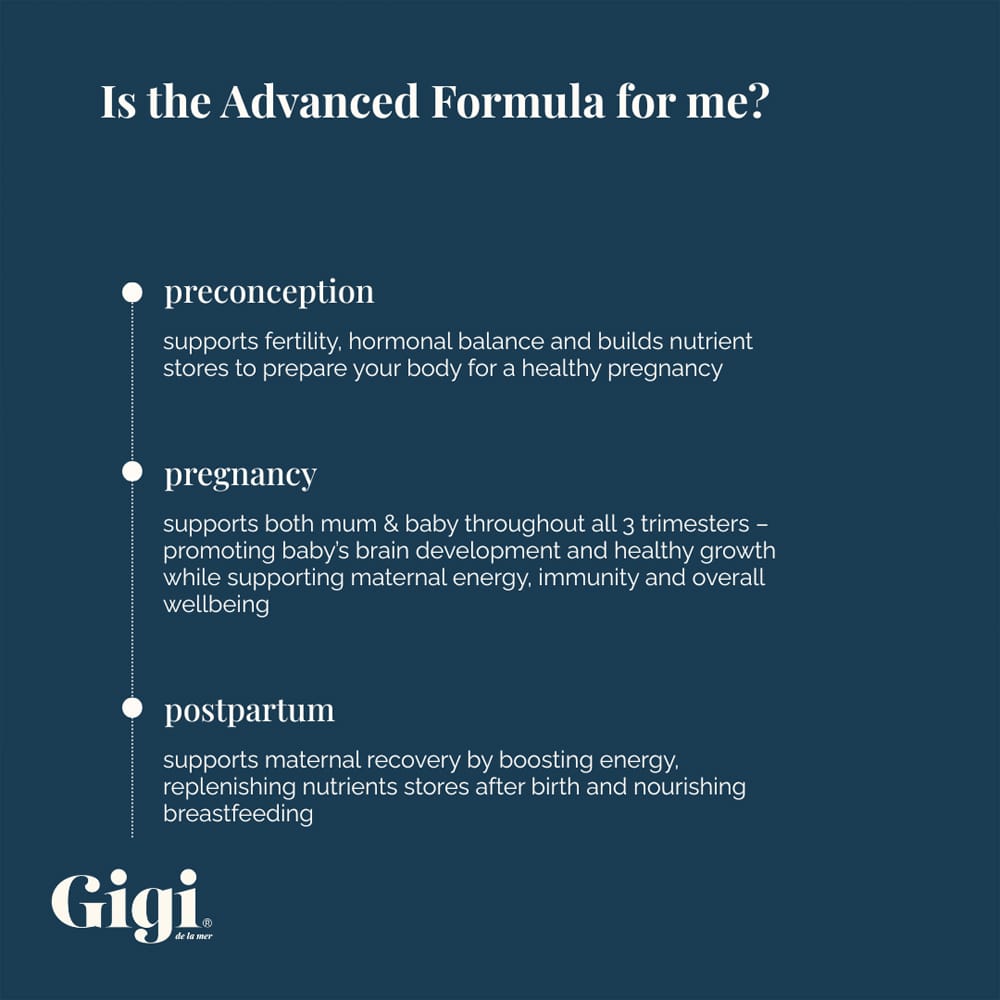 Gigi Vitamins & Supplements Gigi Advanced Pre-Conception & Pregnancy Blend