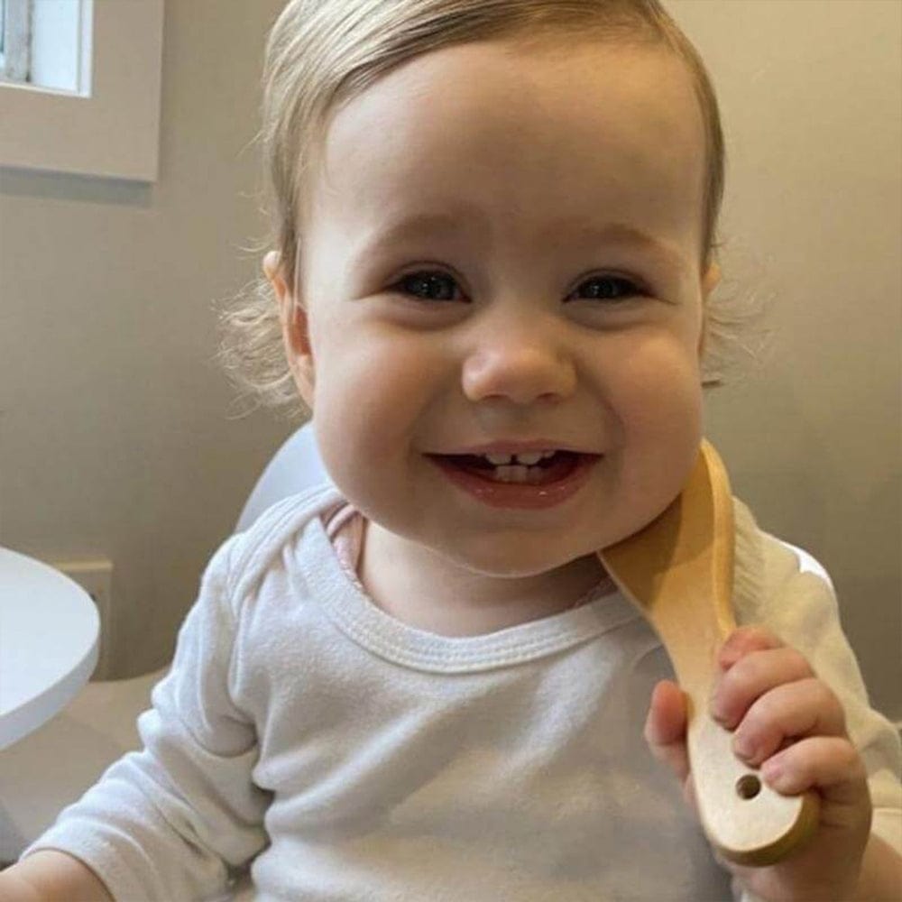 Haakaa Hair Brush Haakaa Goats Wool Wooden Hairbrush