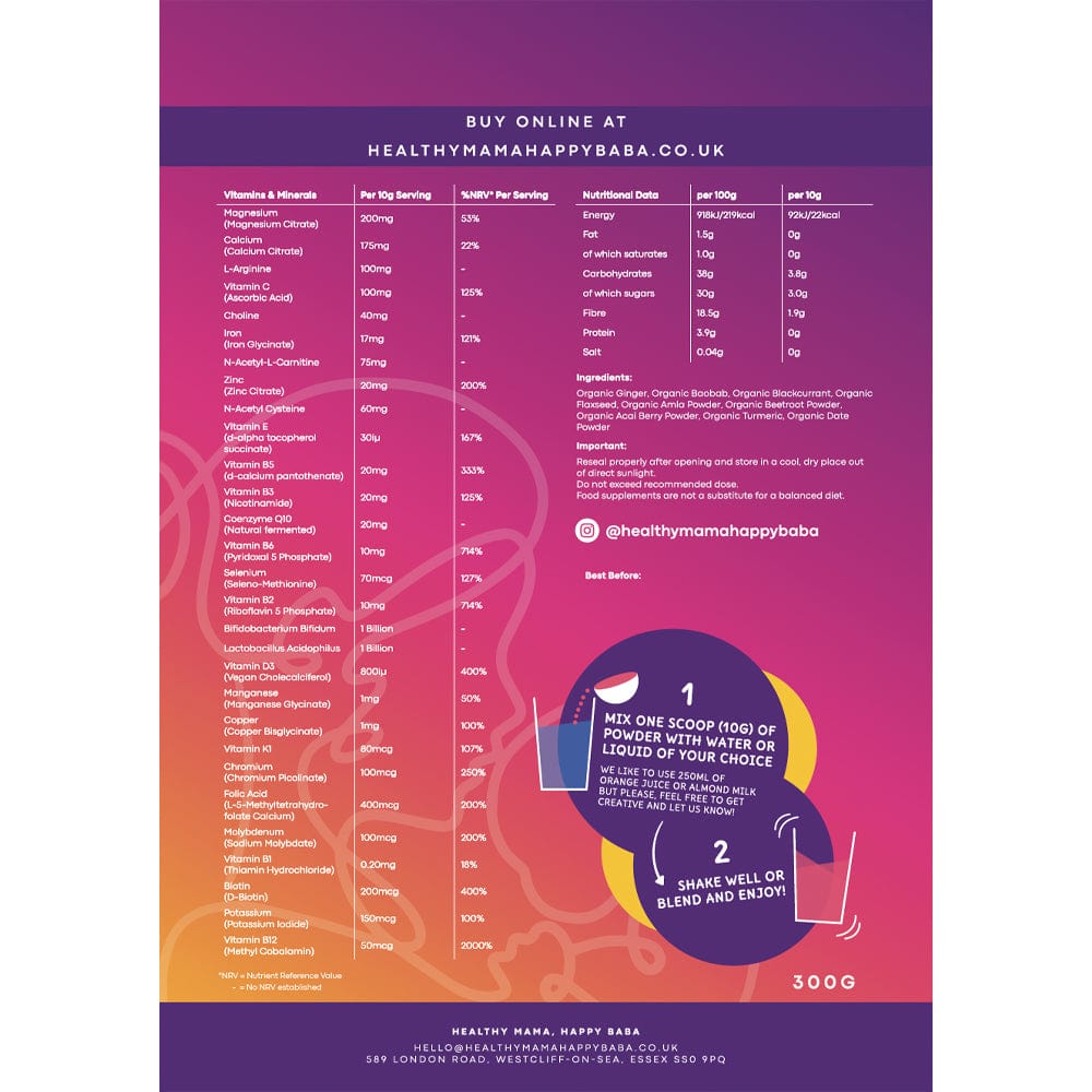 Healthy Mama Healthy Baby Vitamins & Supplements Healthy Mama, Happy Baba Supplement