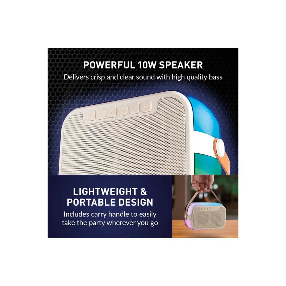 iTek Speaker Itek Portable BT Karaoke Speaker with 2 Microphones