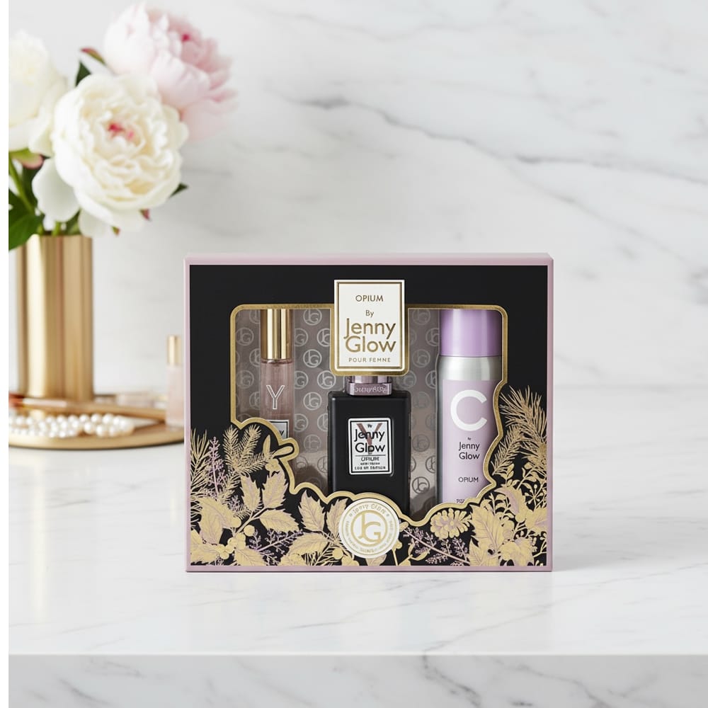 Jenny Glow Fragrance Set Jenny Glow Opium Pour Femme Gift Set