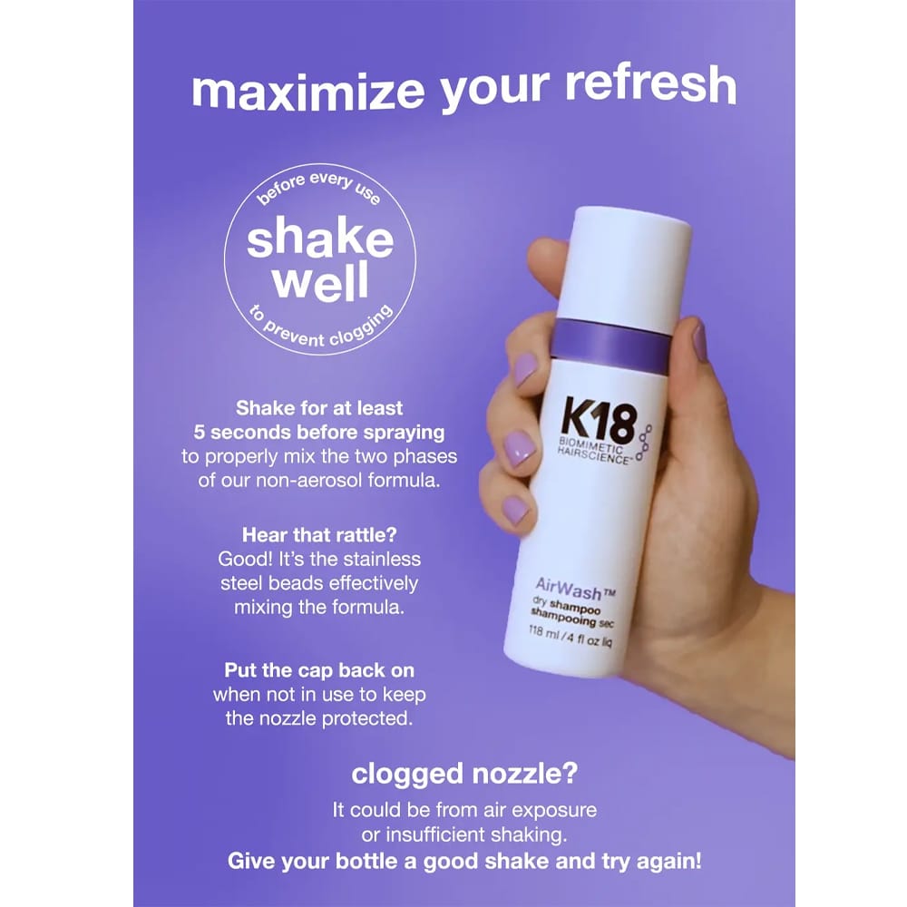 K18 Dry Shampoo K18 Airwash Dry Shampoo 118ml