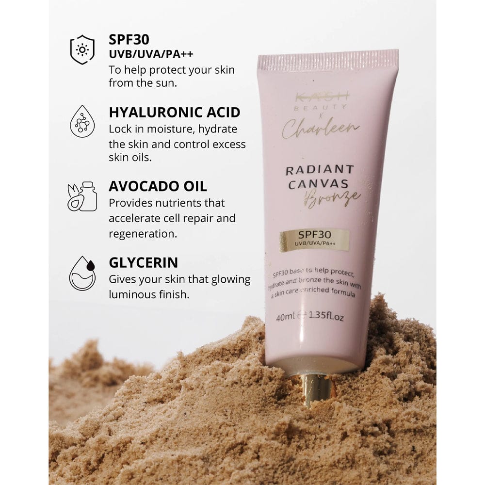 Kash Beauty Primer Kash Beauty X Charleen Radiant Canvas Bronze Primer SPF30 40ml