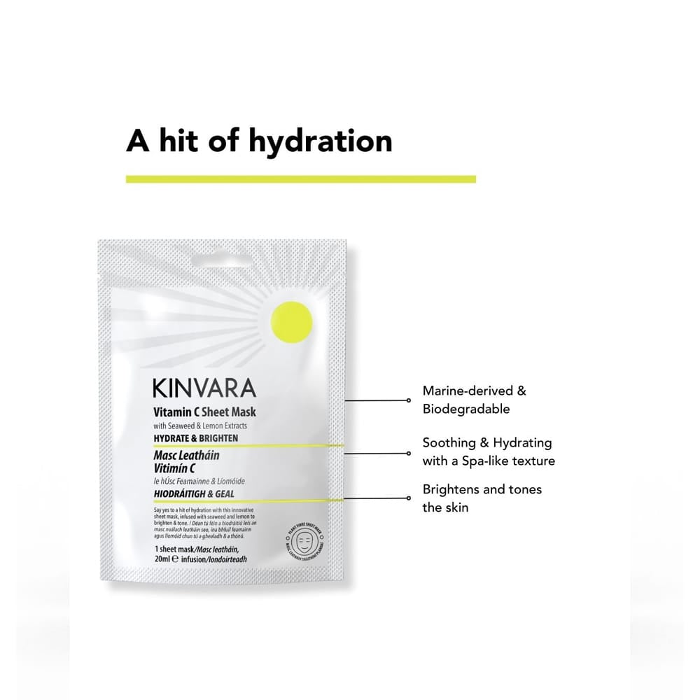 Kinvara Skincare Sheet Mask Kinvara Vitamin C Sheet Mask