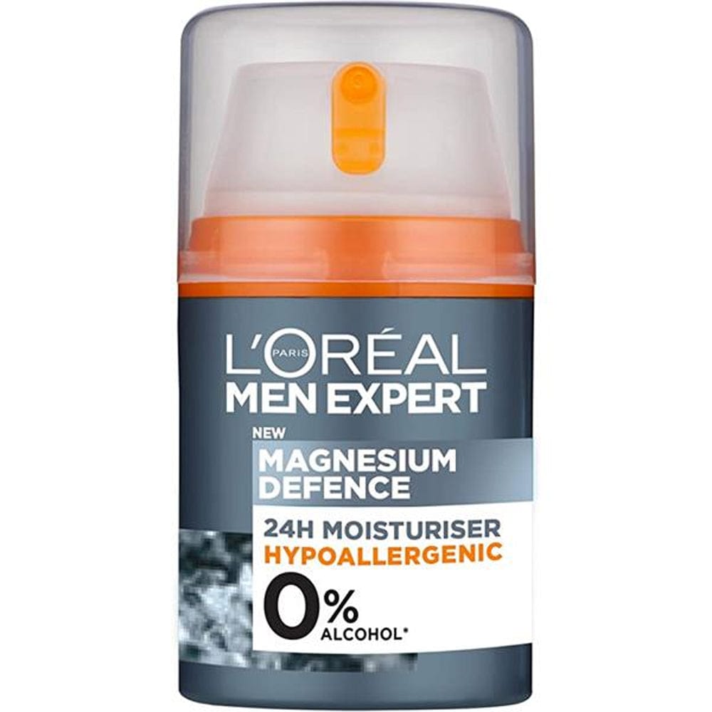 Loreal Moisturiser L'oreal Men Expert Magnesium Defence Hypoallergenic 24H Moisturiser 50ml