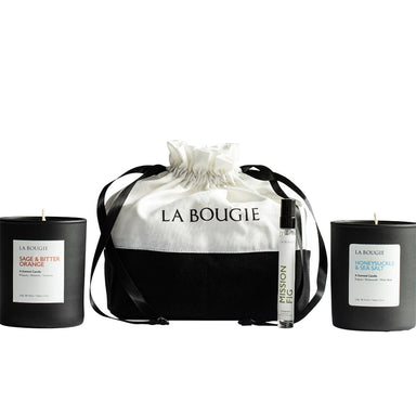 La Bougie Gift Set La Bougie Swag Bag Candle & Perfume Gift Set